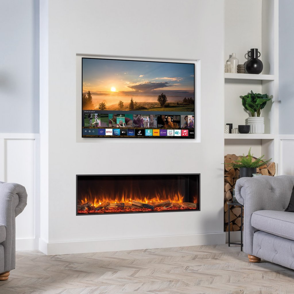 Gazco Fires - eReflex 150RW Electric Fire - Free Mood Lighting Kit