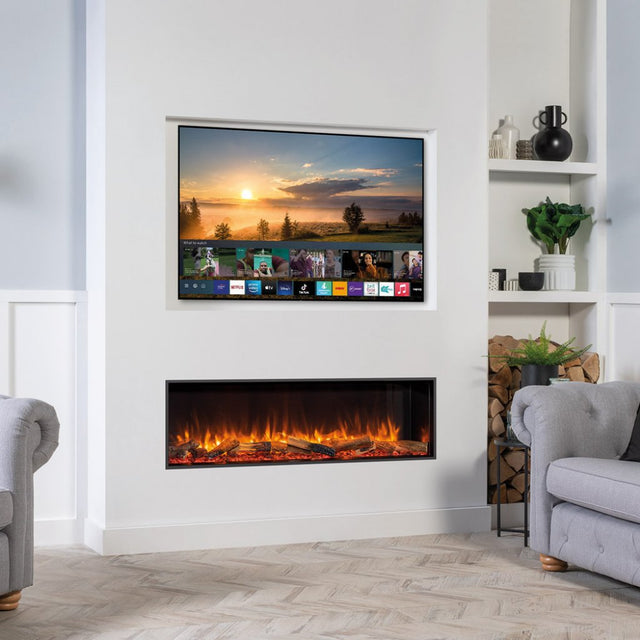 Gazco Fires - eReflex 150RW Electric Fire - Free Mood Lighting Kit