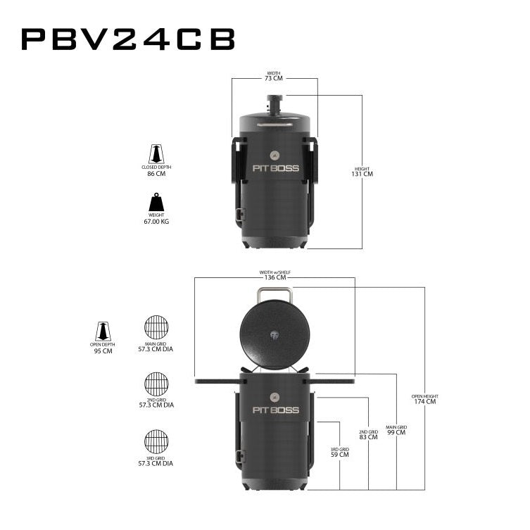 Pit Boss Champion Charcoal Barrel Smoker