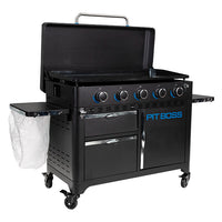 Pit Boss Ultimate Plancha: 5 Burner with Cart (30mb, with Manifold kit) - Free Cover Included