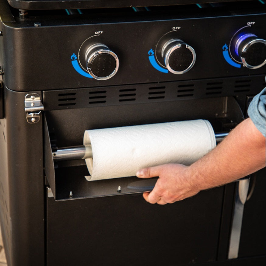 Pit Boss Ultimate Plancha: 5 Burner with Cart (30mb, with Manifold kit) - Free Cover Included