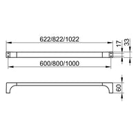 Keuco Edition 11 Towel Rail - 800mm