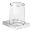 Keuco Edition 11 Single Tumbler Holder with Crystal Glass Tumbler