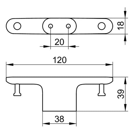 Keuco Edition 400 Double Towel Hook