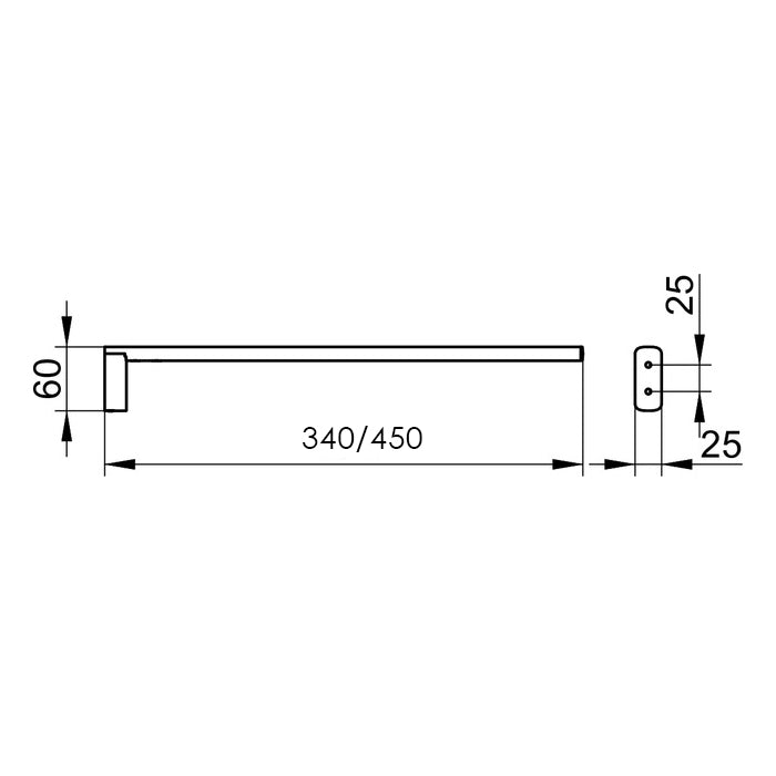Keuco Edition 400 Single Towel Holder