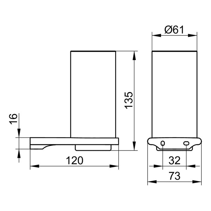 Keuco Edition 400 Single Tumbler Holder with Crystal Glass Tumbler