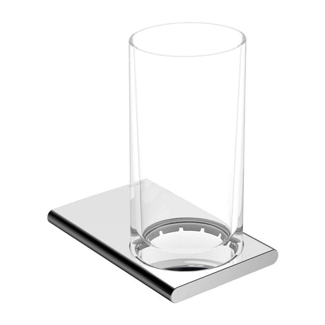 Keuco Edition 400 Single Tumbler Holder with Crystal Glass Tumbler