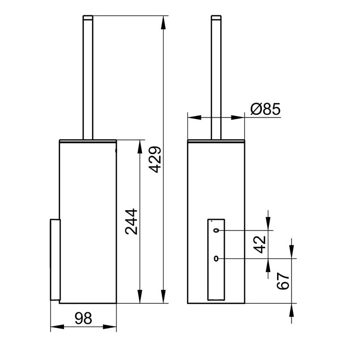 Keuco Edition 400 Toilet Brush Set