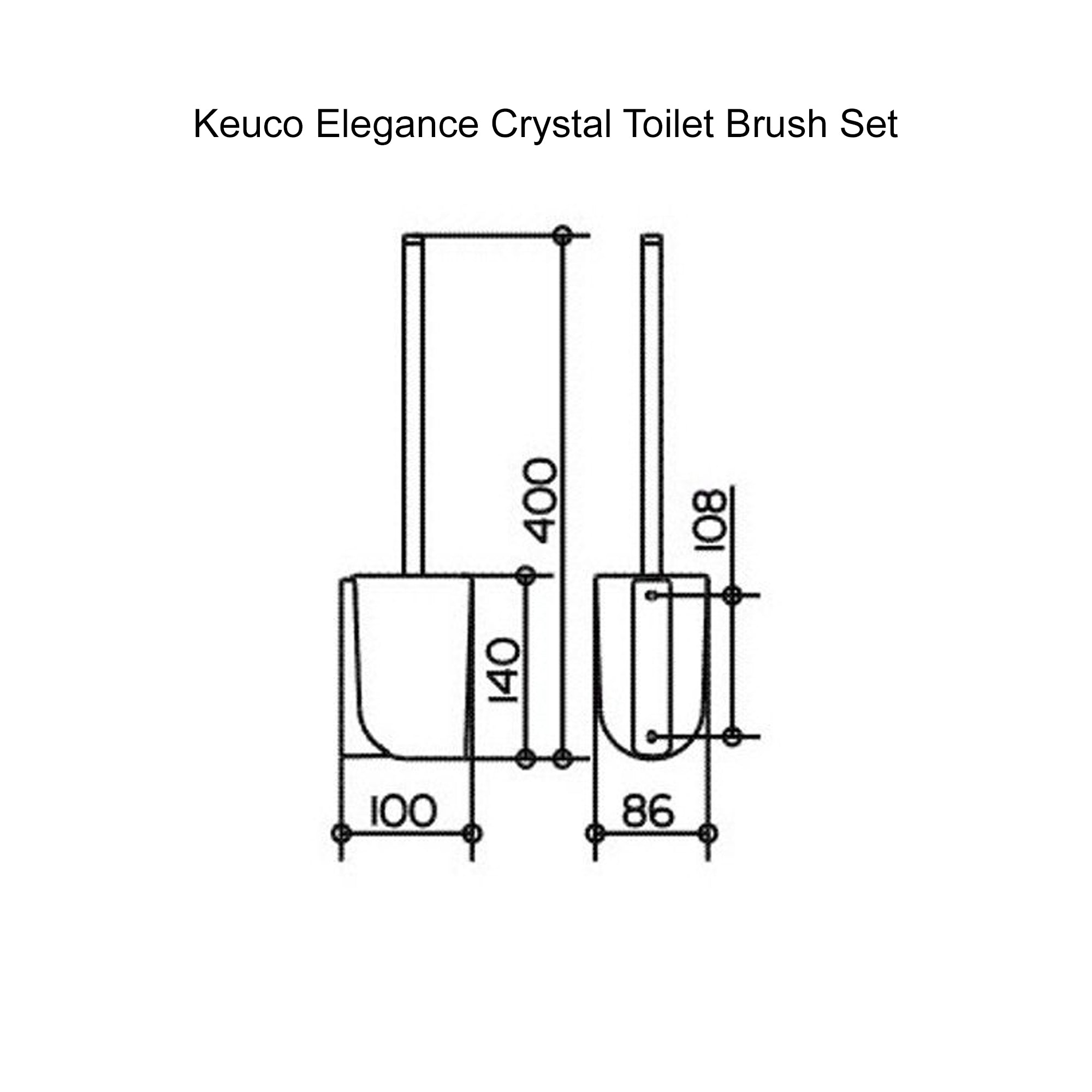 Keuco Elegance Toilet Brush Set
