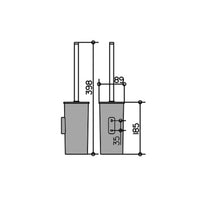 Keuco Collection Moll Toilet Brush Set - In White Or Anthracite