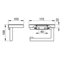 Keuco Collection Reva Toilet Roll Holder With Shelf