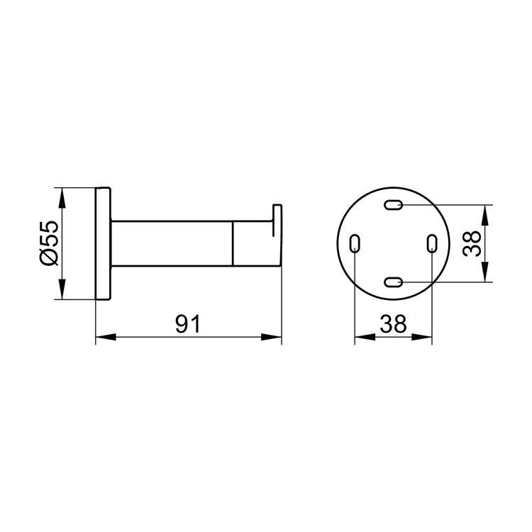 Keuco Plan Black Edition Towel Hook