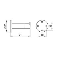 Keuco Plan Black Edition Towel Hook