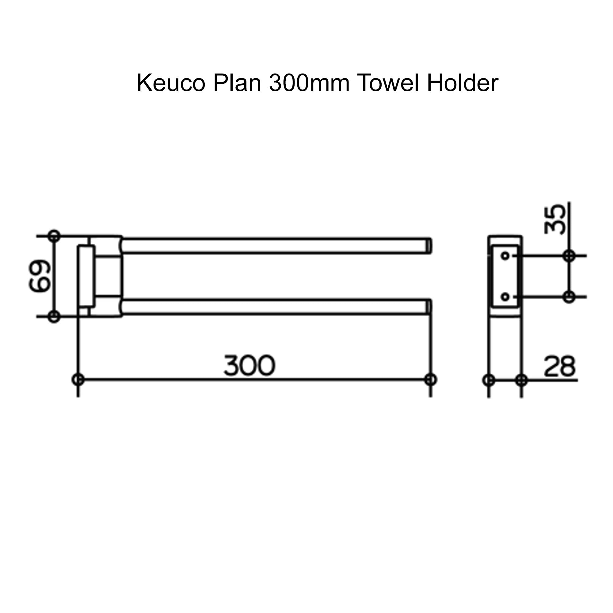 Keuco Plan Towel Holder
