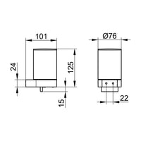 Keuco Plan Black Edition Lotion Dispenser