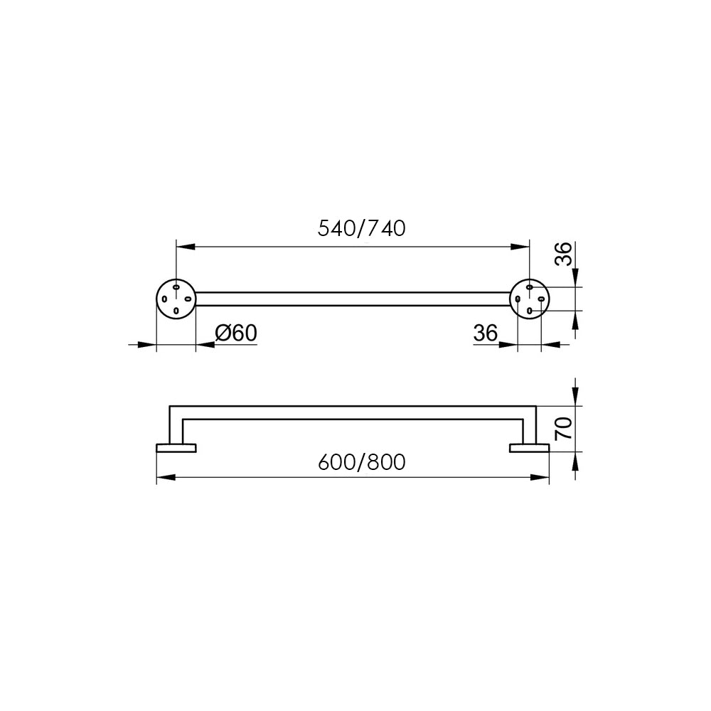 Keuco Edition 90 Towel Rail