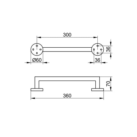 Keuco Edition 90 Grab Bar