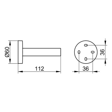 Keuco Edition 90 Spare Toilet Paper Holder