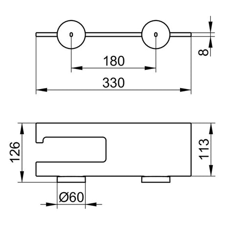 Keuco Edition 90 Toilet Paper Holder With Shelf