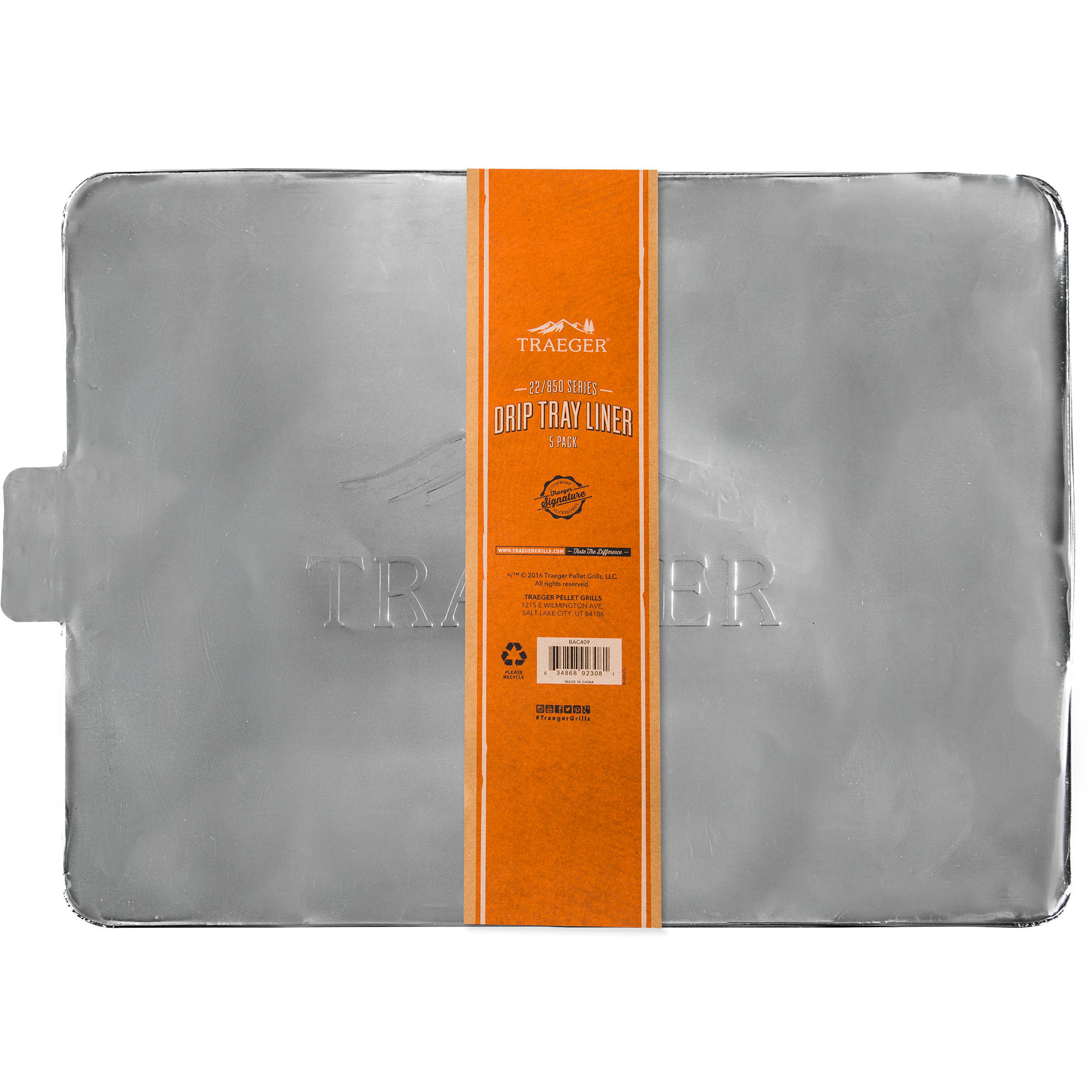 Traeger Cooking Accessories - Timberline Drip Tray Liner 850 Series - 5 Pack