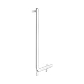 Keuco Axess Grab Bar Angled Left Execution in Chrome-Plated Finish - Available in Various Sizes