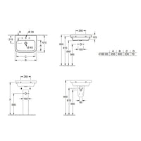 Villeroy & Boch Architectura Washbasin With Overflow - White Alpin - Available in 2 Sizes