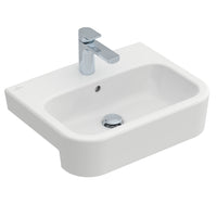 Villeroy & Boch Architectura Semi-Recessed Washbasin with Overflow - White Alpin
