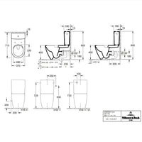 Villeroy & Boch Subway 2.0 Washdown Toilet For Close-Coupled WC-Suite