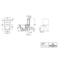 Villeroy & Boch Avento Washdown Toilet for Close-Coupled WC-Suite