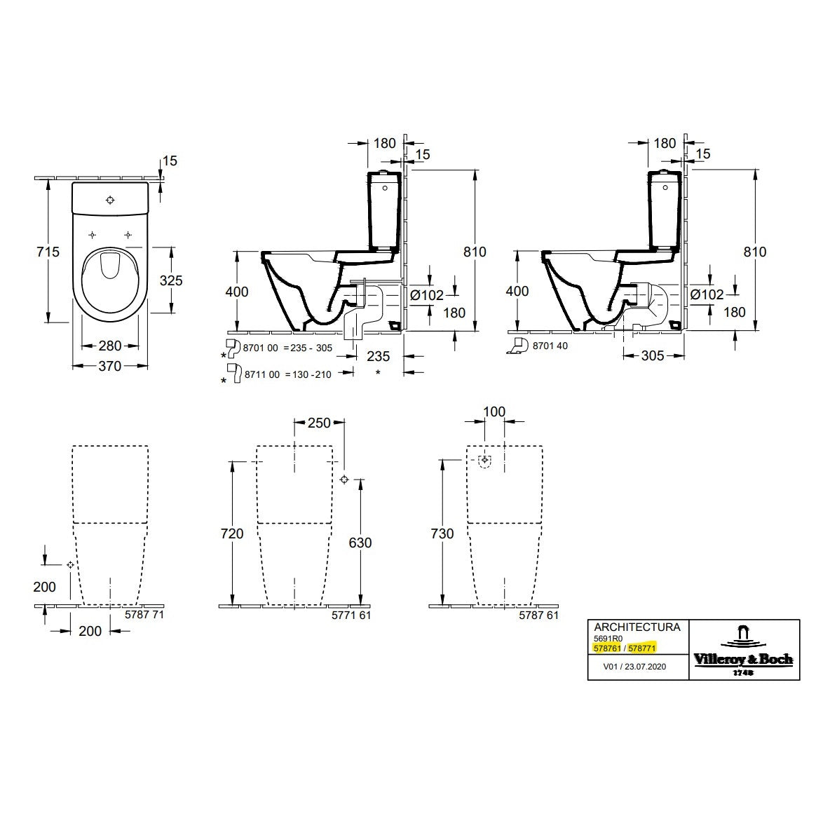 Villeroy & Boch Architectura Cistern - White Alpin