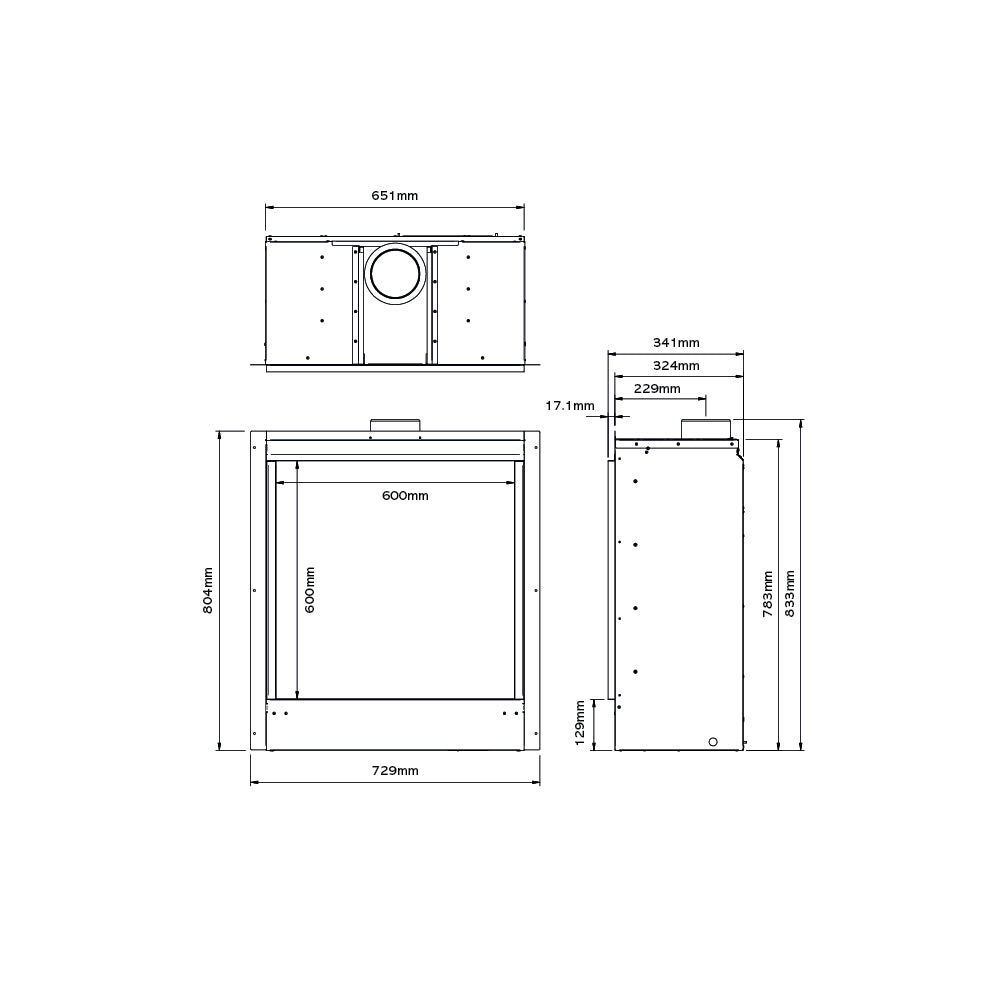 Gazco Riva2 600HL Inset Gas Fire - Conventional Flue - Natural Gas