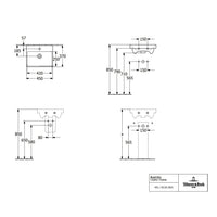 Villeroy & Boch Avento Handwash Basin - 450 x 370 x 180 mm