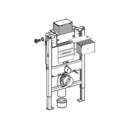 Geberit Duofix Frame & Cistern For Wall-Hung WC, 82cm