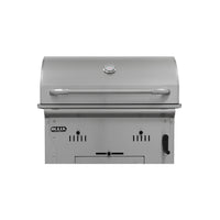 Bull BBQ Component Bison Built-in Charcoal BBQ Grill in Stainless Steel