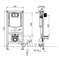 Villeroy & Boch ViConnect Toilet Frame - Available in 3 Sizes