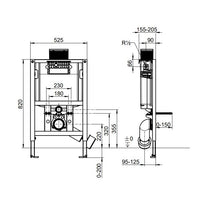 Villeroy & Boch ViConnect Toilet Frame - Available in 3 Sizes