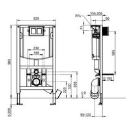 Villeroy & Boch ViConnect Toilet Frame - Available in 3 Sizes