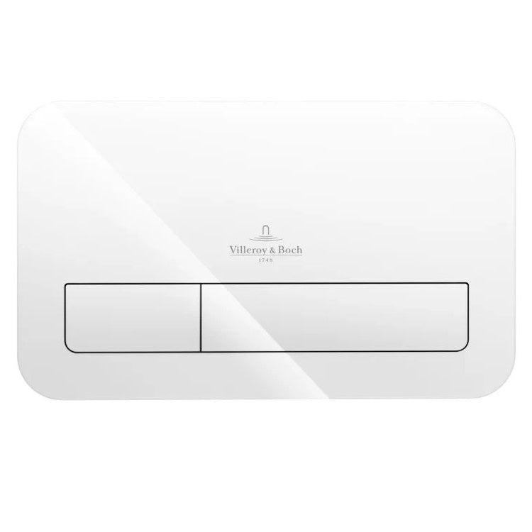 Villeroy & Boch ViConnect Toilet Flush Plate 200G - Glass - Available in Various Colours