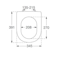 Villeroy & Boch Architectura Toilet Seat and Cover Compact - White Alpin