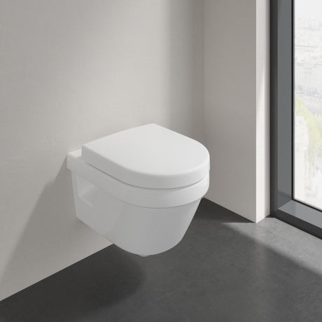 Villeroy & Boch Architectura Toilet Seat and Cover Compact - White Alpin