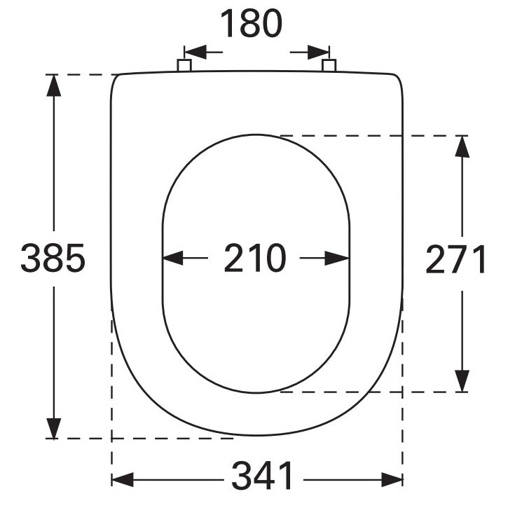 Villeroy & Boch Subway 2.0 Toilet Seat and Cover Compact