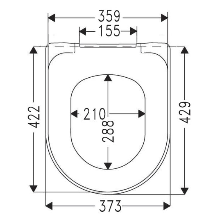Villeroy & Boch Avento Toilet Seat and Cover - White Alpin
