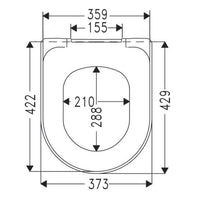 Villeroy & Boch Avento Toilet Seat and Cover - White Alpin