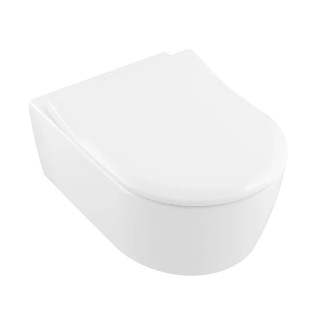 Villeroy & Boch Avento Toilet Seat and Cover SlimSeat - White Alpin