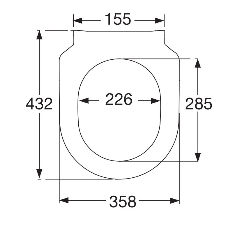 Villeroy & Boch Avento Toilet Seat and Cover SlimSeat - White Alpin