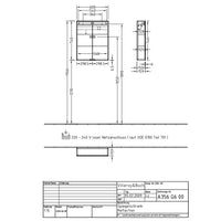 Villeroy & Boch Reflection Mirror Cabinet With Lighting - 600 x 740 x 159 mm