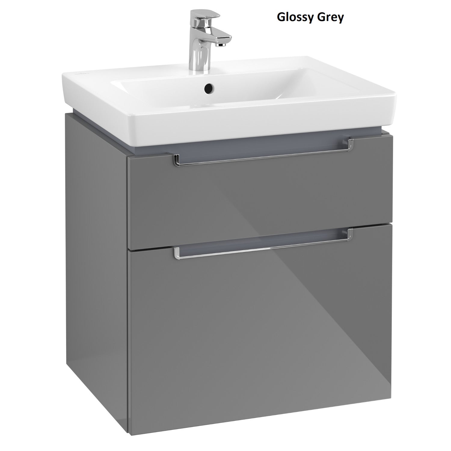 Villeroy & Boch Subway 2.0 Vanity Unit, 2 Drawer - 587 x 590 x 454 mm