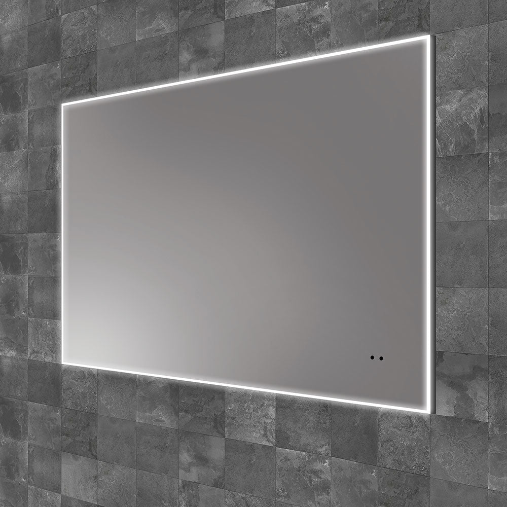 HIB Air LED Illuminated Bathroom Mirror - With Heated Pads and Adjustable LED Temperature