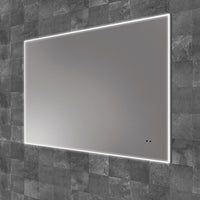HIB Air LED Illuminated Bathroom Mirror - With Heated Pads and Adjustable LED Temperature