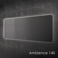 HIB Ambience Bathroom Mirror - With LED Lighting & Heated Pads